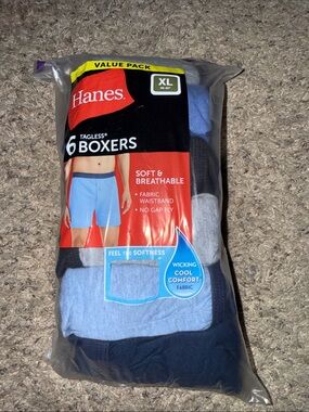 Hanes Men's Value Pack Tagless Boxer - Pack